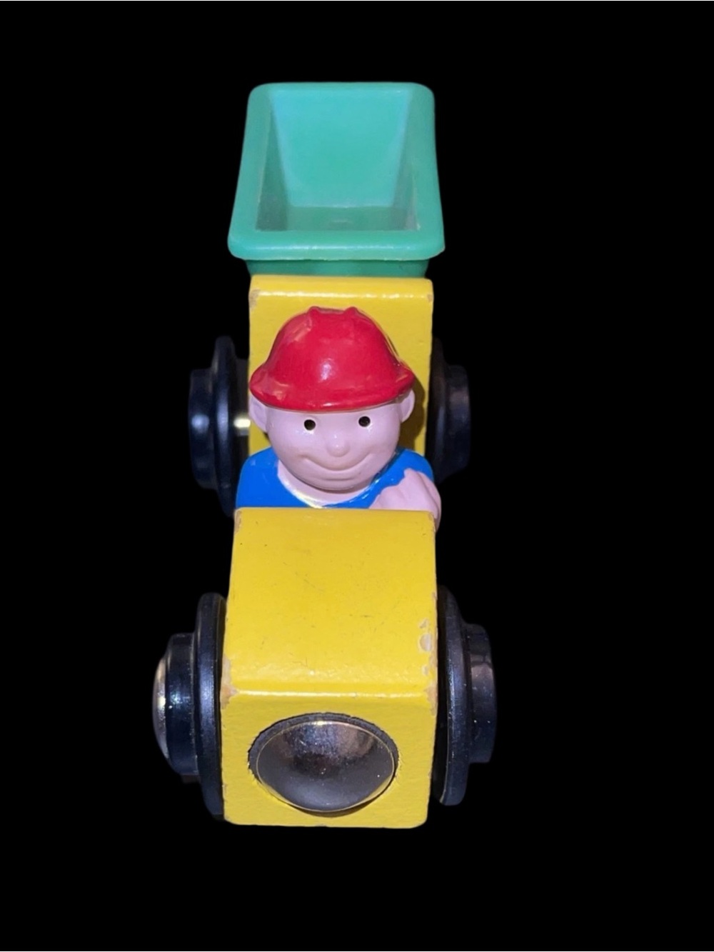Vintage Wooden Toy Car with Magnet Dump Truck